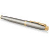 Ручка-роллер PARKER IM BRUSHET METAL GT, F 1931663